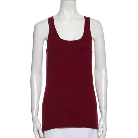 Minnie Rose sleeveless knit scoop neck sweater size M - Picture 1 of 4
